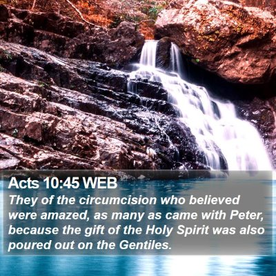 Acts 10:45 WEB Bible Verse Image