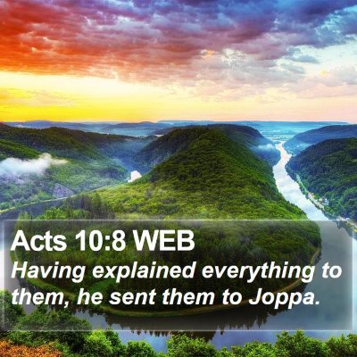Acts 10:8 WEB Bible Verse Image