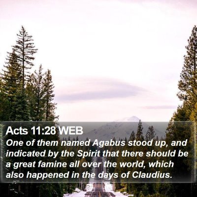 Acts 11:28 WEB Bible Verse Image