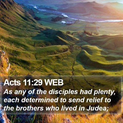 Acts 11:29 WEB Bible Verse Image