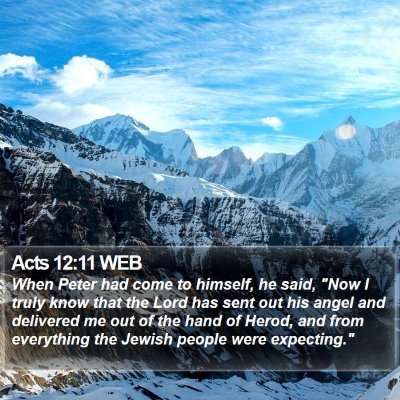 Acts 12:11 WEB Bible Verse Image