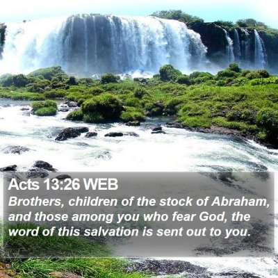Acts 13:26 WEB Bible Verse Image