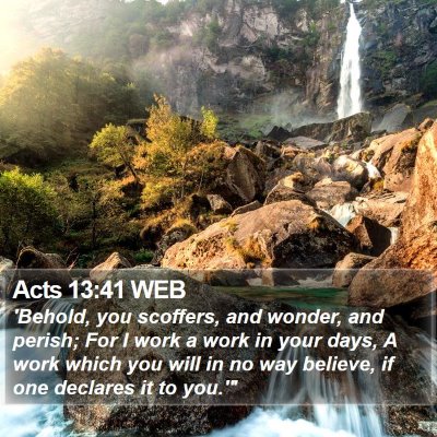 Acts 13:41 WEB Bible Verse Image