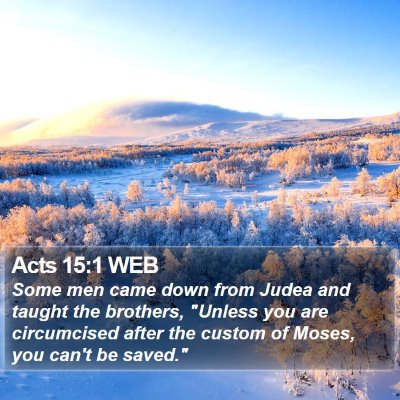 Acts 15:1 WEB Bible Verse Image