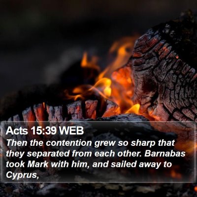 Acts 15:39 WEB Bible Verse Image