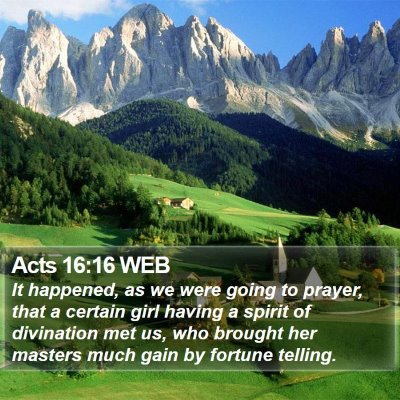 Acts 16:16 WEB Bible Verse Image