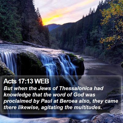 Acts 17:13 WEB Bible Verse Image