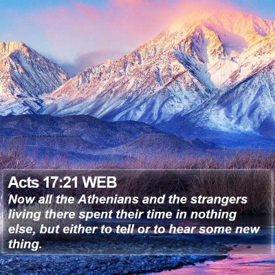 Acts 17:21 WEB Bible Verse Image