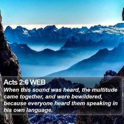 Acts 2:6 WEB Bible Verse Image