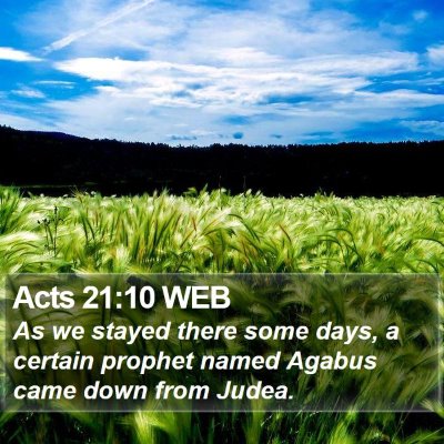 Acts 21:10 WEB Bible Verse Image