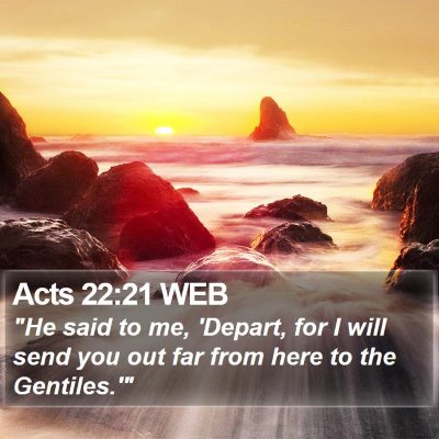 Acts 22:21 WEB Bible Verse Image