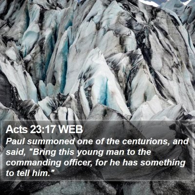 Acts 23:17 WEB Bible Verse Image