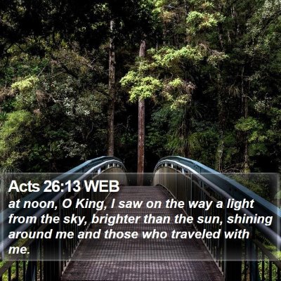 Acts 26:13 WEB Bible Verse Image