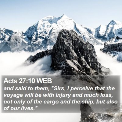 Acts 27:10 WEB Bible Verse Image