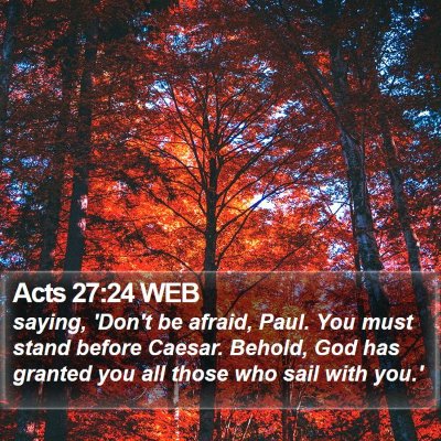 Acts 27:24 WEB Bible Verse Image