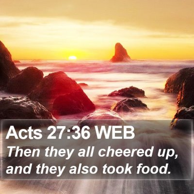 Acts 27:36 WEB Bible Verse Image