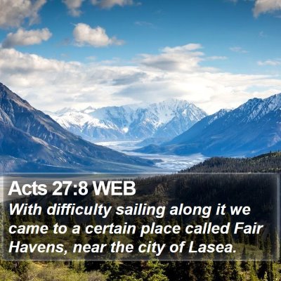 Acts 27:8 WEB Bible Verse Image