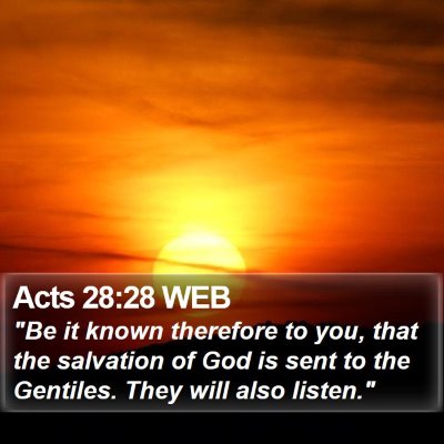 Acts 28:28 WEB Bible Verse Image