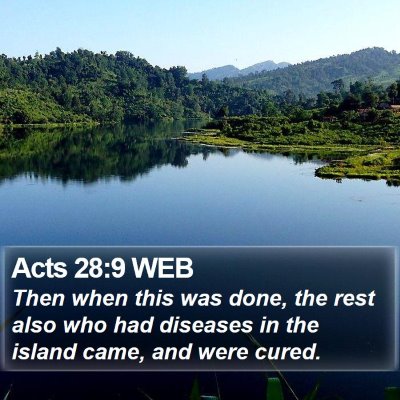 Acts 28:9 WEB Bible Verse Image