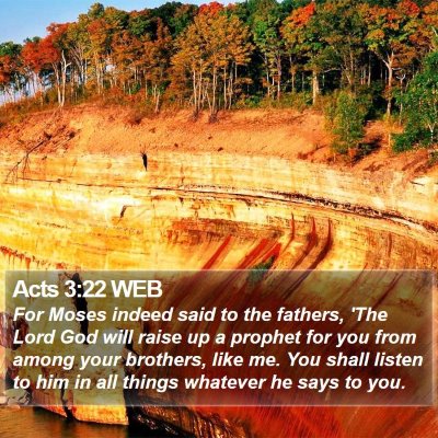 Acts 3:22 WEB Bible Verse Image