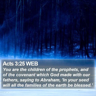 Acts 3:25 WEB Bible Verse Image