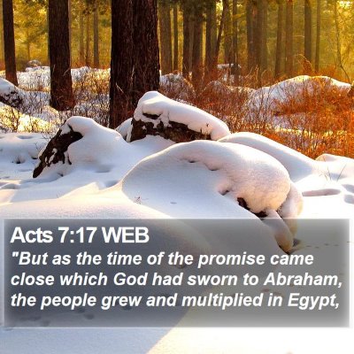Acts 7:17 WEB Bible Verse Image