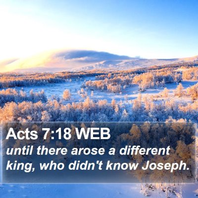 Acts 7:18 WEB Bible Verse Image