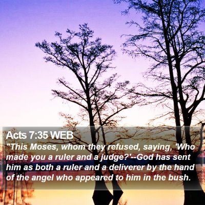 Acts 7:35 WEB Bible Verse Image