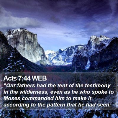 Acts 7:44 WEB Bible Verse Image