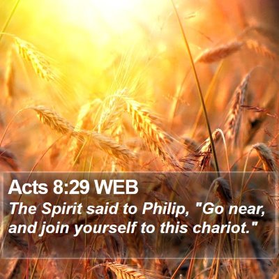 Acts 8:29 WEB Bible Verse Image