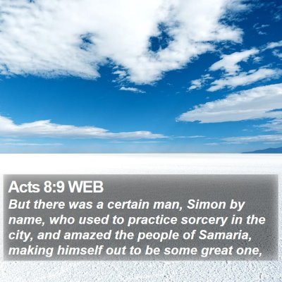 Acts 8:9 WEB Bible Verse Image
