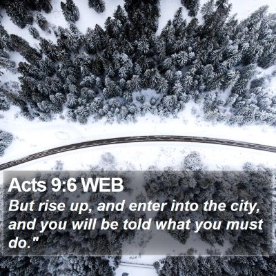 Acts 9:6 WEB Bible Verse Image