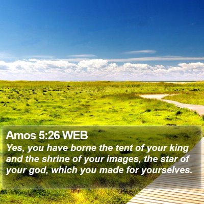 Amos 5:26 WEB Bible Verse Image