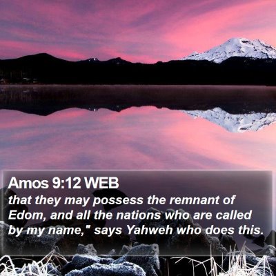 Amos 9:12 WEB Bible Verse Image