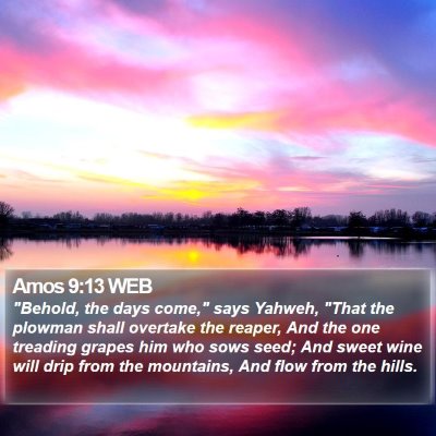 Amos 9:13 WEB Bible Verse Image