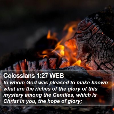 Colossians 1:27 WEB Bible Verse Image