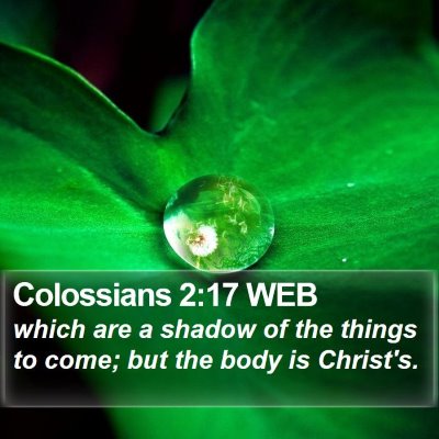 Colossians 2:17 WEB Bible Verse Image