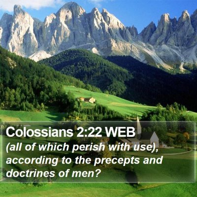 Colossians 2:22 WEB Bible Verse Image