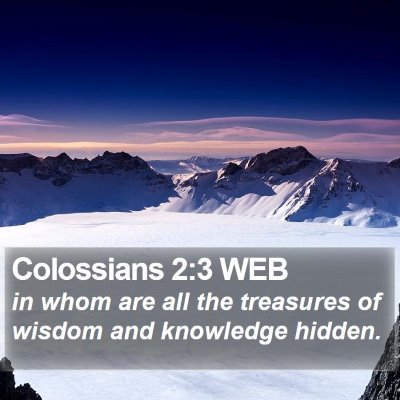 Colossians 2:3 WEB Bible Verse Image
