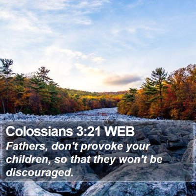 Colossians 3:21 WEB Bible Verse Image