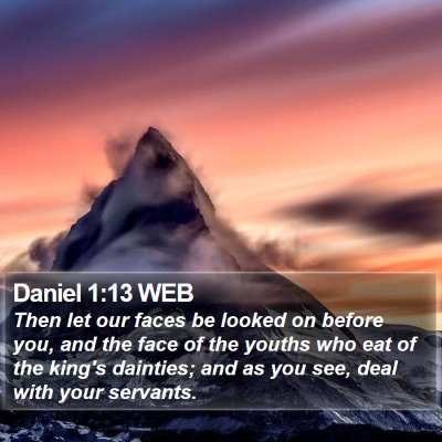 Daniel 1:13 WEB Bible Verse Image