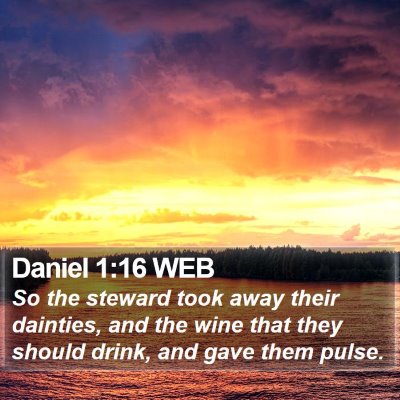 Daniel 1:16 WEB Bible Verse Image