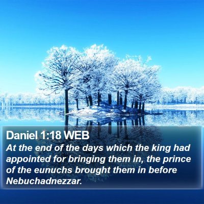 Daniel 1:18 WEB Bible Verse Image