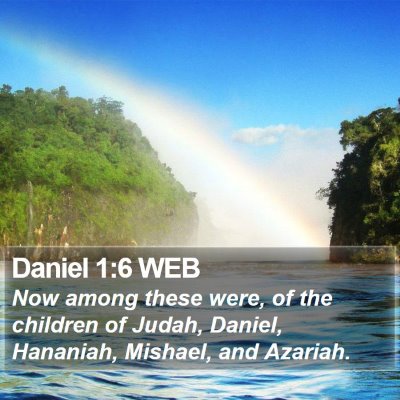 Daniel 1:6 WEB Bible Verse Image