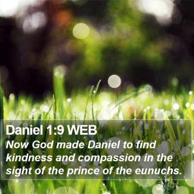 Daniel 1:9 WEB Bible Verse Image