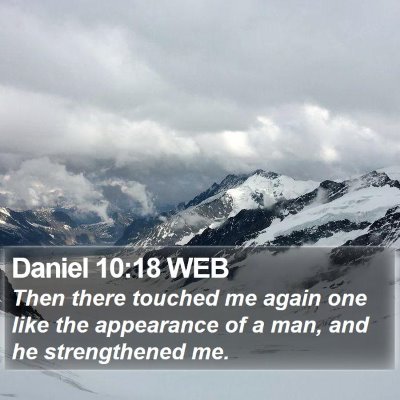 Daniel 10:18 WEB Bible Verse Image