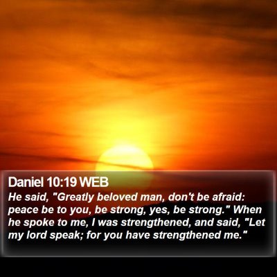 Daniel 10:19 WEB Bible Verse Image