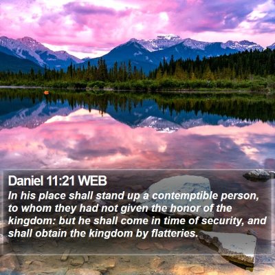 Daniel 11:21 WEB Bible Verse Image