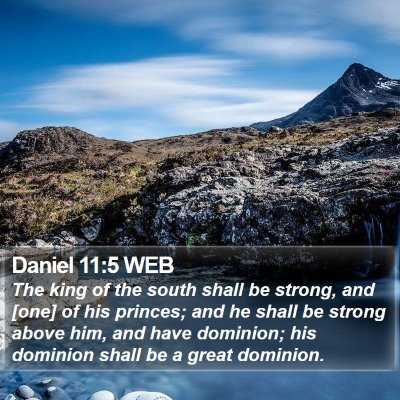 Daniel 11:5 WEB Bible Verse Image