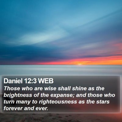 Daniel 12:3 WEB Bible Verse Image